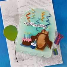 Spellbinders Dies - Say Cheese Classic Pooh Birthday Rabbit & Owl